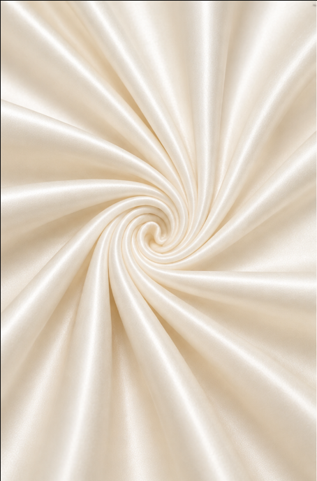 Pristine Ivory Silk Satin